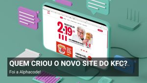 Quem criou o novo site do KFC?