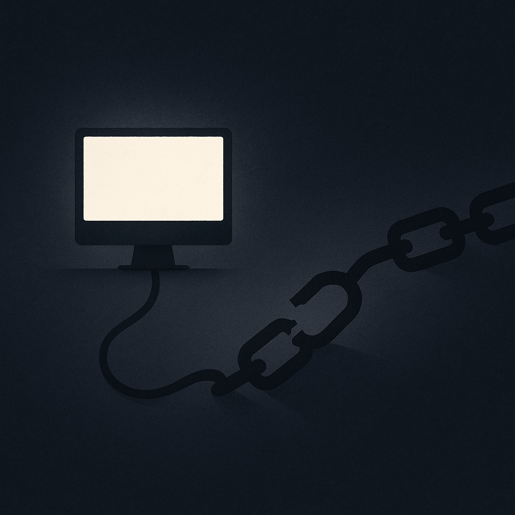 Ilustração editorial sobre fornecedor de tecnologia, entrega de projeto e custo operacional posterior